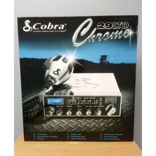 A cobra 2 0 1 0 chroing amplifier is on display.