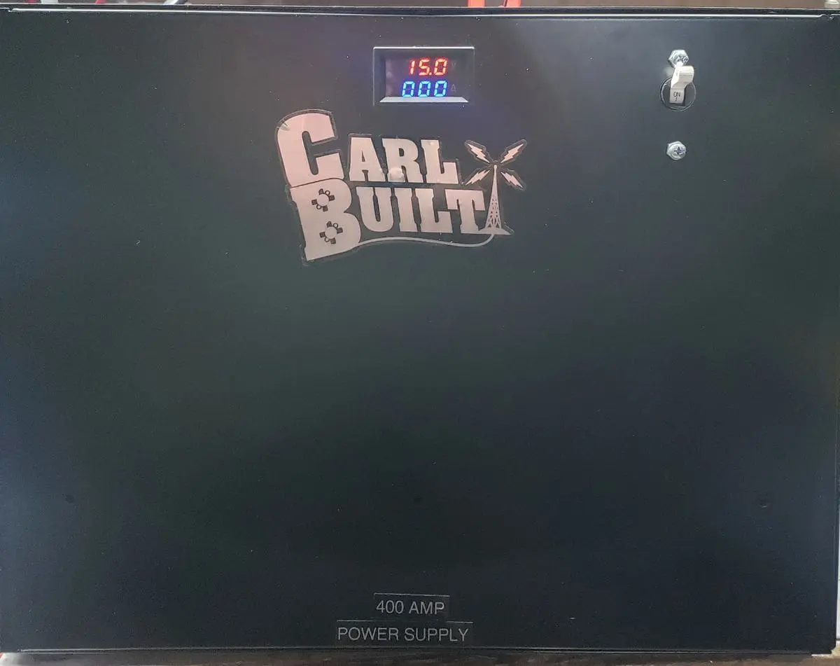 A black box with the name of carl built