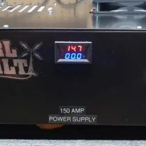 A power supply with an led display on it.